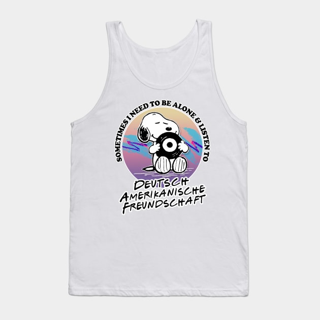 DAF Vinyl Record Fan Design #2 Tank Top by DankFutura